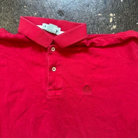 Izod Vintage 90s 80s Polo Shirt Essential Causal Style size Medium 100% Cotton - Picture 2 of 10